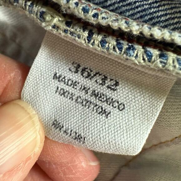 Vintage Polo Ralph Lauren Jeans Men's 36x32 Blue Straight Leg Medium Wash Denim - Picture 7 of 11